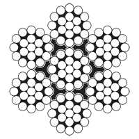 C&acirc;ble m&eacute;tallique, 100' (30,5 m) x 3/32", 1000 lb (0,5 tonne), Galvanis&eacute; Haskins Industrial Inc.