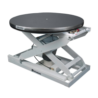 EZ Loader&reg; E Self-Levelling Pallet Positioner - Stainless Platform, 43" L x 43" W, 4000 lbs. Cap. Haskins Industrial Inc.