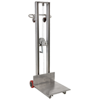 Empileur &agrave; plateforme, M&eacute;canisme Treuil manuel, Capacit&eacute; de 400 lb, Levage max de 58" Haskins Industrial Inc.