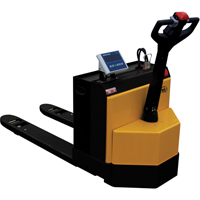 Fully Powered Electric Pallet Truck With  Scale, 4500 lbs. Cap., 48" L x 30.25" W Haskins Industrial Inc.