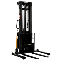 Fork Lift Stacker, Electric Operated, 2000 lbs. Capacity, 137" Max Lift Haskins Industrial Inc.