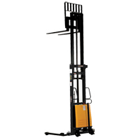 Fork Lift Stacker, Electric Operated, 2000 lbs. Capacity, 137" Max Lift Haskins Industrial Inc.