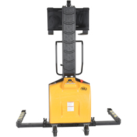 Narrow Mast Powered Lift Stacker, Electric Operated, 1500 lbs. Capacity, 63" Max Lift Haskins Industrial Inc.
