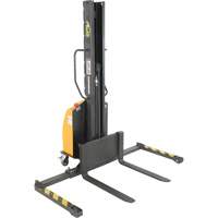 Narrow Mast Powered Lift Stacker, Electric Operated, 1000 lbs. Capacity, 63" Max Lift Haskins Industrial Inc.