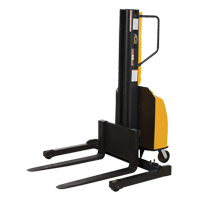 Narrow Mast Powered Lift Stacker, Electric Operated, 1500 lbs. Capacity, 98" Max Lift Haskins Industrial Inc.