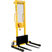 Manual Stacker, Hand Winch Operated, 770 lbs. Capacity, 60" Max Lift Haskins Industrial Inc.