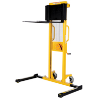 Manual Stacker, Hand Winch Operated, 770 lbs. Capacity, 60" Max Lift Haskins Industrial Inc.