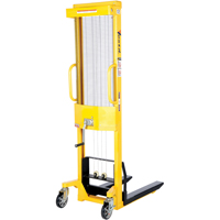 Manual Stacker, Hand Winch Operated, 770 lbs. Capacity, 60" Max Lift Haskins Industrial Inc.