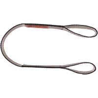 Polyester Web Sling, Double Ply, Double Eye, Type 3, 4" W x 6' L, 11000 lbs. Vertical Cap. Haskins Industrial Inc.