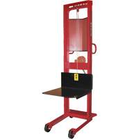 Winch Stacker, Hand Winch Operated, 1000 lbs. Capacity, 70" Max Lift Haskins Industrial Inc.