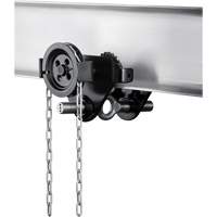 HTG Geared Clevis Trolley, 4409 lbs. (2 tons) Capacity, 2-39/64" - 8-43/64" Haskins Industrial Inc.