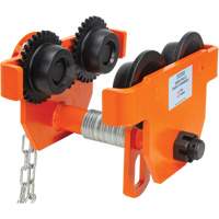 Adjustable Trolley with Safety Plates, 1000 lbs. (0.5 tons) Capacity, 2-5/16" - 4-14/16" Haskins Industrial Inc.