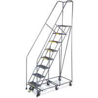 All Directional Ladders, 8 Steps, 16" Step Width, 80" Platform Height, Steel Haskins Industrial Inc.