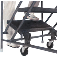 Slope Rolling Ladder, 9 Steps, Anti-Skid, 50° Incline, 90" High Haskins Industrial Inc.