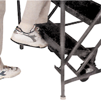 Slope Rolling Ladder, 9 Steps, Anti-Skid, 50° Incline, 90" High Haskins Industrial Inc.