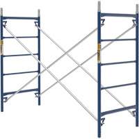 Scaffolding, Steel Frame, 84" D x 60" H Haskins Industrial Inc.