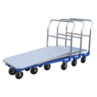 Platform Cart, 48" L x 24" W, 1500 lbs. Capacity, Mold-on Rubber Casters Haskins Industrial Inc.