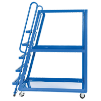 Stock Picking Cart, Steel, 27-7/8" W x 56-1/8" D, 3 Shelves, 1000 lbs. Capacity Haskins Industrial Inc.