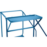 Mechanics/Maintenance Rolling Ladder, Steel, 4 Steps, 38" Platform Height Haskins Industrial Inc.