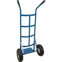 All-Welded Hand Truck, Dual Handle, Steel, 46" Height, 600 lbs. Capacity Haskins Industrial Inc.