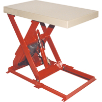 Scissor Lift Table, Steel, 36" L x 20" W, 1100 lbs. Capacity Haskins Industrial Inc.