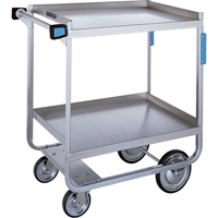 Heavy-Duty U Frame Carts, 2 Tiers, 19-3/8" W x 34-1/2" H x 32-5/8" D, 700 lbs. Capacity Haskins Industrial Inc.