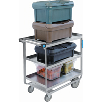 Heavy-Duty U Frame Carts, 3 Tiers, 23" W x 37-1/8 H x 38-5/8" D, 700 lbs. Capacity Haskins Industrial Inc.