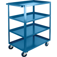 Heavy-Duty Shelf Carts, 4 Tiers, 24" W x 48" H x 39" D, 1200 lbs. Capacity Haskins Industrial Inc.