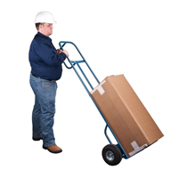 Deluxe Hi-Boy Hand Truck, P-Handle Handle, Steel, 72" Height, 700 lbs. Capacity Haskins Industrial Inc.