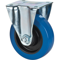 Blue Caster, Rigid, 5" (127 mm), Rubber, 400 lbs. (181 kg.) Haskins Industrial Inc.