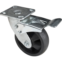 Hi-Temp Caster, Swivel with Brake, 6" (152.4 mm), Nylon, 880 lbs. (399 kg.) Haskins Industrial Inc.