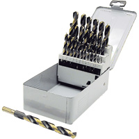 Jeu de forets &agrave; queue r&eacute;duite de premi&egrave;re qualit&eacute; JET-KUT B & G BG29RS, 29 morceaux, Acier rapide Haskins Industrial Inc.