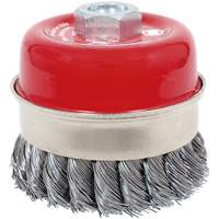 CKB3201T High Performance Knot Banded Cup Brush, 3-1/2" Dia. x 5/8"-11 Arbor Haskins Industrial Inc.