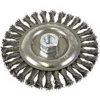 Standard Face Knot Wire Wheel Threaded, 6" Dia., 0.022" Fill, 5/8"-11 Arbor, Steel Haskins Industrial Inc.