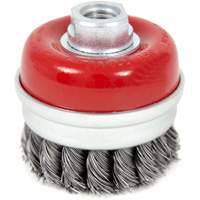 High-Performance Knot Banded Cup Brush, 3" Dia. x 5/8"-11 Arbor Haskins Industrial Inc.