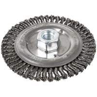 Stringer Bead Brush, 6" Dia., 0.022" Fill, 5/8"-11 Arbor, Steel Haskins Industrial Inc.