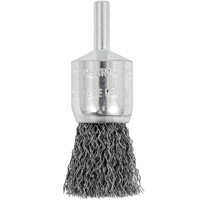 Shaft Mounted Crimped End Brush, 3/4", 0.012" Fill, 1/4" Shank Haskins Industrial Inc.