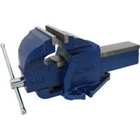 Cast Ductile Iron Bench Vise, 6" Jaw Width, 3-3/4" Throat Depth Haskins Industrial Inc.