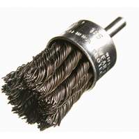 Knotted Wire End Brushes, 1" Dia., 0.012" Wire Dia., 1/4" Shank Haskins Industrial Inc.