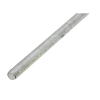 Threaded Rod, 1/4"-20, 36" L, Galvanized, Grade 2 Grade Haskins Industrial Inc.
