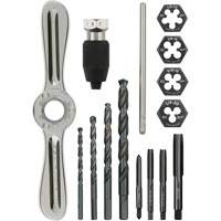 Tap and Die Set with Hex-Lok 2-in-1 Handle, 15 Pieces Haskins Industrial Inc.