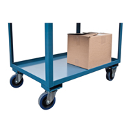 Deep Lipped Service Cart, 2 Tiers, 24" W x 47" H x 36" D, 1200 lbs. Capacity Haskins Industrial Inc.