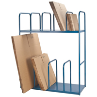 Support &agrave; deux niveaux pour boîtes de carton Haskins Industrial Inc.