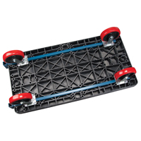 Plastic Platform Truck, 48" L x 24" W, 2500 lbs. Cap., Polyurethane Wheels Haskins Industrial Inc.