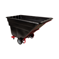 Tilt Truck, Polyethylene, 1-1/2 cu. yd., 1200 lbs. Load Capacity Haskins Industrial Inc.