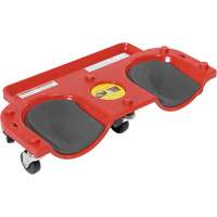 Rolling Knee Dolly, Plastic, Red, 350 lbs. Capacity Haskins Industrial Inc.