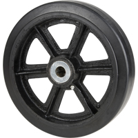Mold-On Rubber Wheels, 8" (203.2 mm) Dia. x 2" (50.8 mm) W, 600 lbs. (272.155 kg.) Capacity Haskins Industrial Inc.