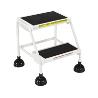 Stop-Step Ladders, 2 Steps, 16" Step Width, 18-9/16" Platform Height, Steel Haskins Industrial Inc.