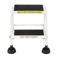 Stop-Step Ladders, 2 Steps, 16" Step Width, 18-9/16" Platform Height, Steel Haskins Industrial Inc.
