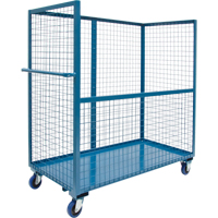 Wire Mesh Stock Truck, Steel, 24" x 55" x 36", 1200 lbs. Capacity Haskins Industrial Inc.